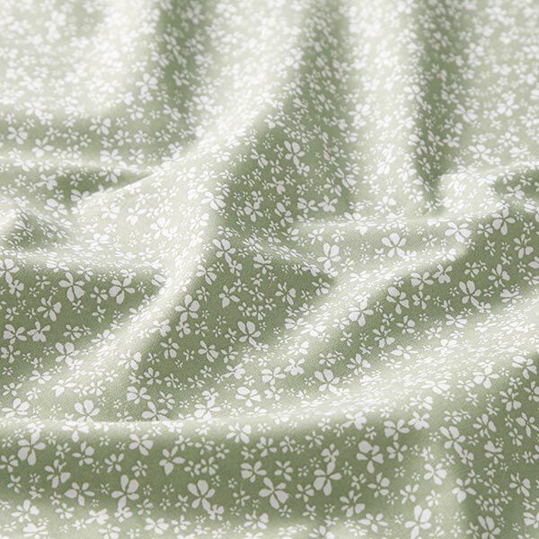 Baumwollstoff Cretonne Blümchen – khaki,  image number 2