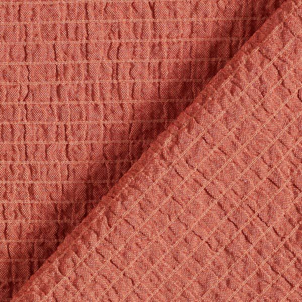 Leichter Seersucker uni – terracotta, image number 4