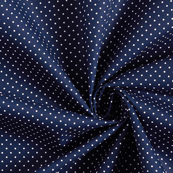 Beschichtete Baumwolle kleine Punkte – nachtblau,  image number 4