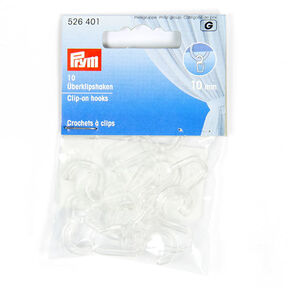 Überclipshaken [10 mm] 10 Stk. – transparent | Prym, 