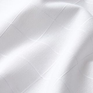 Dekostoff Gitter-Karo recycelt – weiss, 