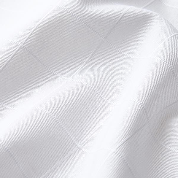 Dekostoff Gitter-Karo recycelt – weiss, image number 2
