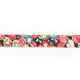 Fransenband Blumen [30 mm] – schwarz/rot,  thumbnail number 2