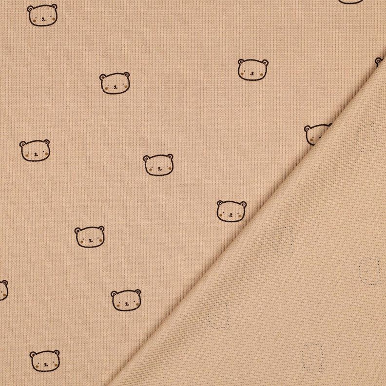 Waffeljersey Bärchen | Poppy Fabrics – dunkelaltrosa/aubergine, image number 4