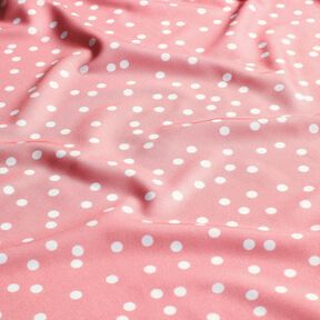 Badeanzugstoff UPF50 kleine Punkte – rosa/weiss, 