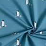 GOTS French Terry Sommersweat Pinguinfamilie Digitaldruck – jeansblau,  thumbnail number 3