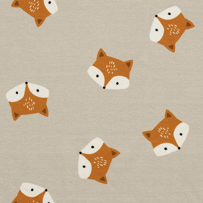 French Terry kleiner Fuchs – silbergrau,  image number 1