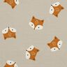 French Terry kleiner Fuchs – silbergrau,  thumbnail number 1