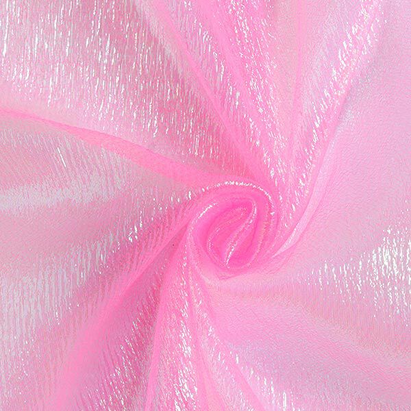 Organza Glitzer – rosa | Reststück 50cm