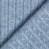 Strickstoff Ajour edle Glitzerstreifen – hellblau,  thumbnail number 4