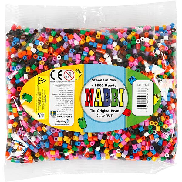 Nabbi Bügelperlen, medium [6000Stk.], Bunt