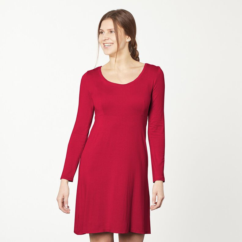 Baumwolljersey Medium Uni – himbeere,  image number 10