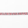 Strickband  Melange Streifen [13 mm] – rot/schwarz,  thumbnail number 2