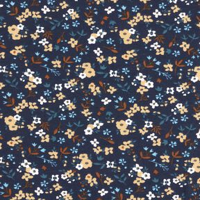 Baumwolljersey Millefleurs – nachtblau, 