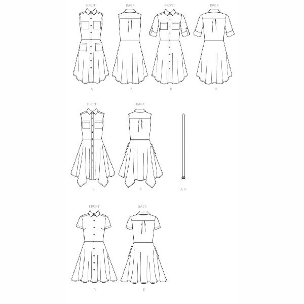 Kleid / Gürtel | McCalls | 32-40
