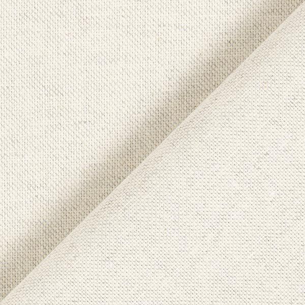 Dekostoff Halbpanama Chambray recycelt – nebelgrau/natur | Reststück 50cm