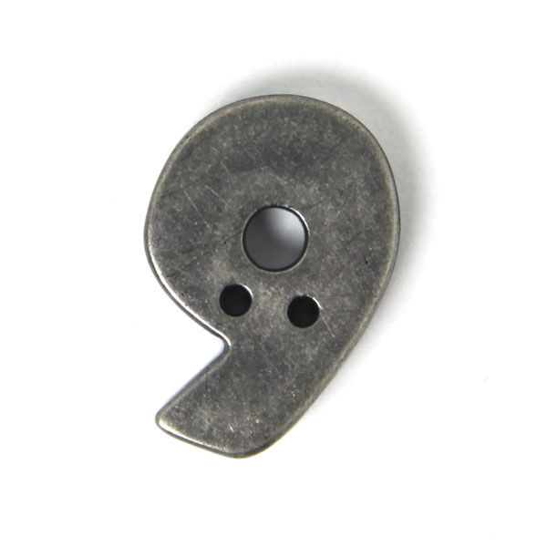Zahlenknopf 9 - Metalloptik, image number 1