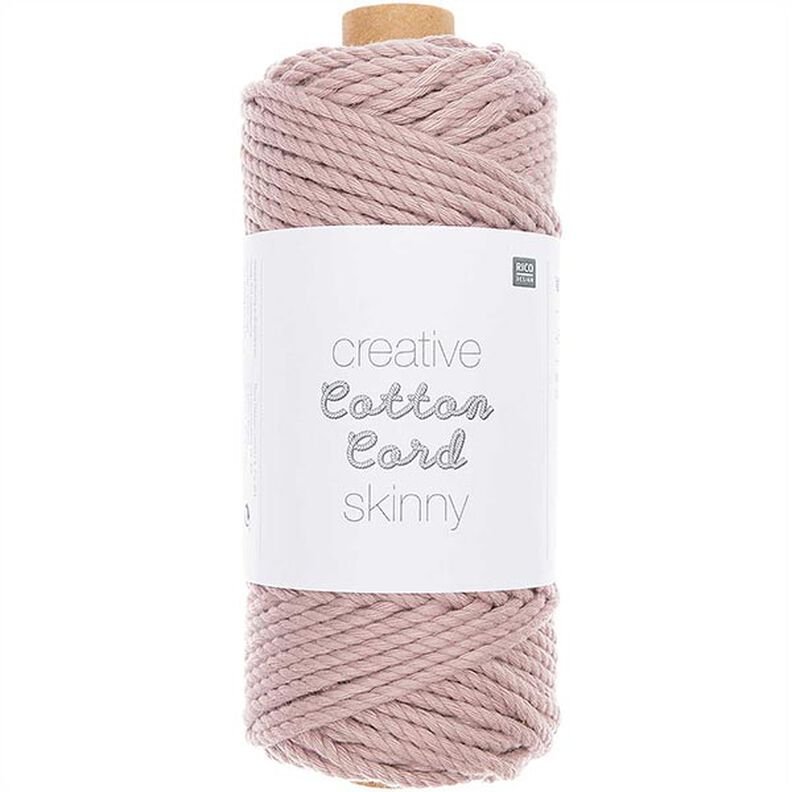 Creative Cotton Cord Skinny Makramee-Garn [3mm] | Rico Design - altrosa,  image number 1