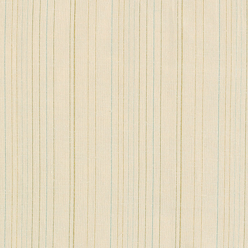 Baumwoll-Leinen-Mix Glitzerstreifen – beige,  image number 1