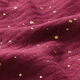 Baumwoll Musselin verstreute Goldtupfen – bordeauxrot/gold,  thumbnail number 2