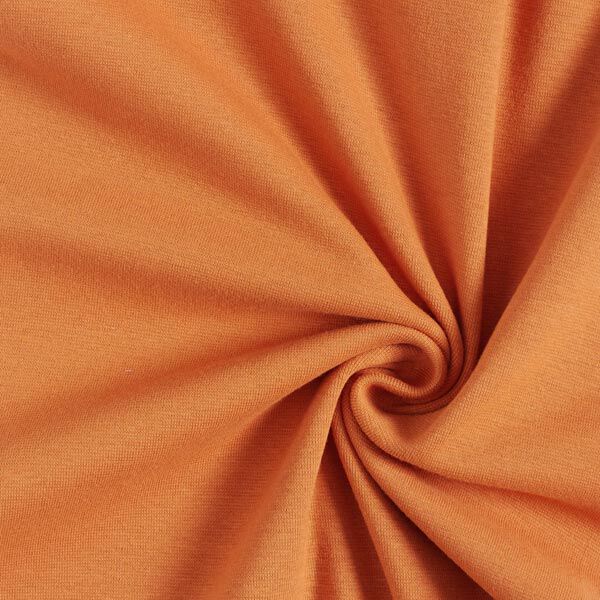 GOTS Baumwollbündchen | Tula – orange | Reststück 50cm