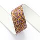 Gummiband Paisley  [ 3,5 cm ] – gelb/dunkelbraun,  thumbnail number 2