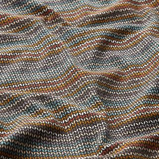 Baumwolljersey Strickmuster – schwarz, 