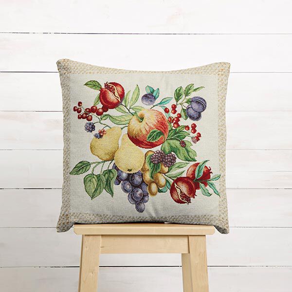 Dekopanel Gobelin bunte Früchte – hellbeige/karminrot, image number 5