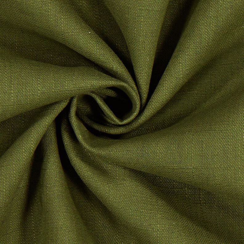 Leinenstoff Ramie-Mix medium – dunkeloliv,  image number 3