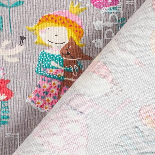 Baumwolljersey kesse Prinzessin – grau, image number 4