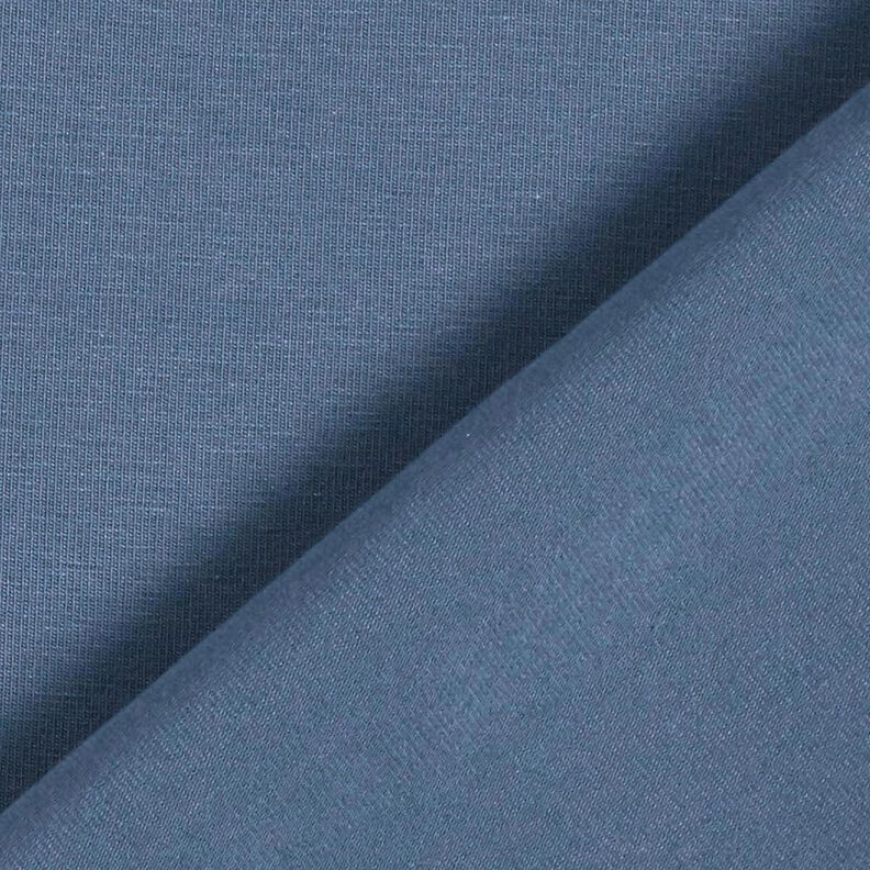 Baumwolljersey Medium Uni &ndash; jeansblau,  image number 5