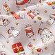 Baumwollstoff Cretonne Weihnachtskatze – silbergrau/rot – Muster,  thumbnail number 2