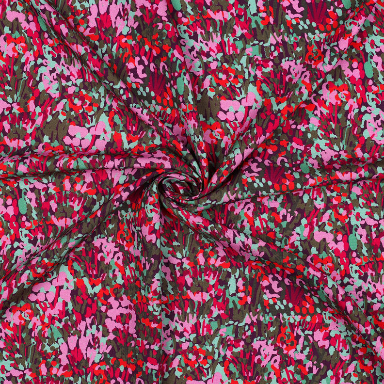 LENZING™ ECOVERO™ Viskosestoff Colorful Garden Digitaldruck | Nerida Hansen – pflaume/chili,  image number 3