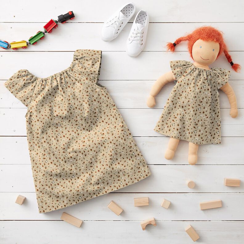 Baumwolljersey Millefleur &ndash; sand,  image number 6