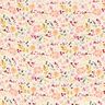 Musselin/ Doppel-Krinkel Gewebe Aquarell Blumenwiese Digitaldruck – creme,  thumbnail number 1