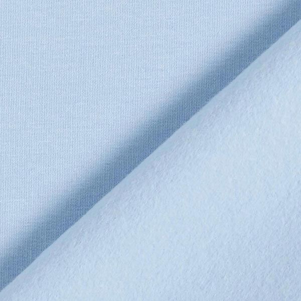Leichter Baumwollsweat Uni – hellblau | Reststück 50cm