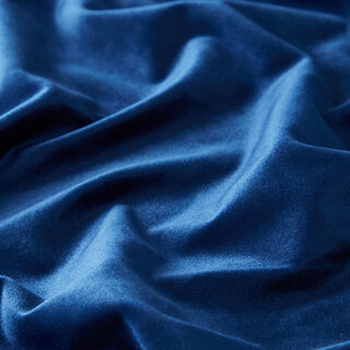 Dekostoff Samt – marineblau | Reststück 50cm, 