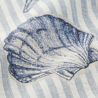 Dekostoff Gobelin Muscheln – blau, 