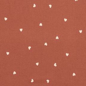 Rippenjersey Herzen – rot, 