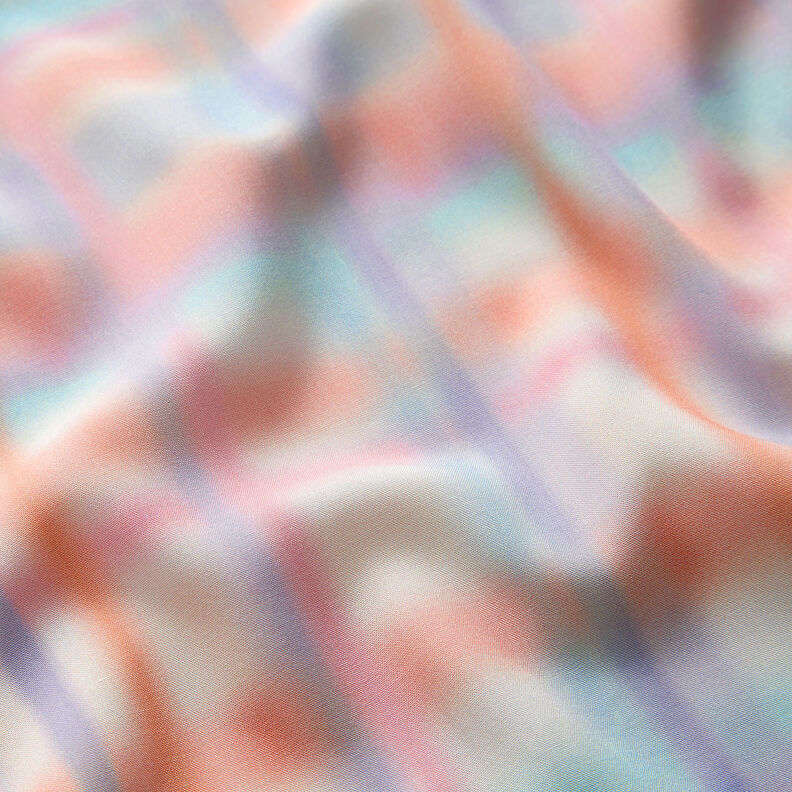 Viskosestoff Aquarellcheck – intensiv pink,  image number 3