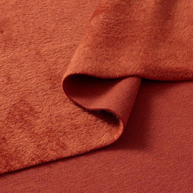 Alpenfleece Kuschelsweat Uni – terracotta,  image number 4