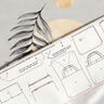 Taschen Panel Canvas Palmblatt und Mond – hellgrau,  thumbnail number 7