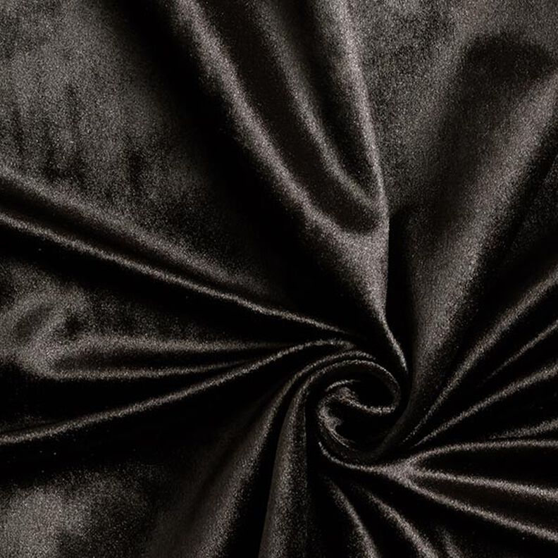Dekostoff Samt – schwarz,  image number 1