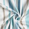 Dekostoff Halbpanama Wasserfarben Streifen – weiss/blau,  thumbnail number 3