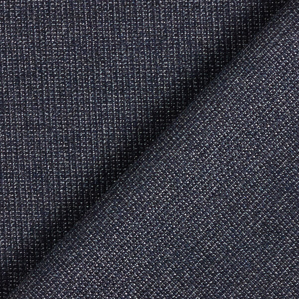 Anzugstoff Salz und Pfeffer – marineblau, image number 3
