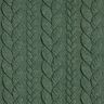 Jerseyjacquard Cloqué Zopfmuster – dunkelgrün,  thumbnail number 1