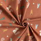 Baumwolljersey Igel und Eichhörnchen – terracotta,  thumbnail number 3