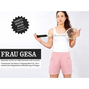 FRAU GESA bequeme Shorts mit breitem Bund | Studio Schnittreif | XS-XXL, 