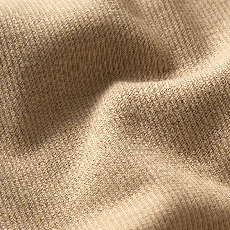 2x2 Bündchen Uni – dunkelbeige,  image number 2