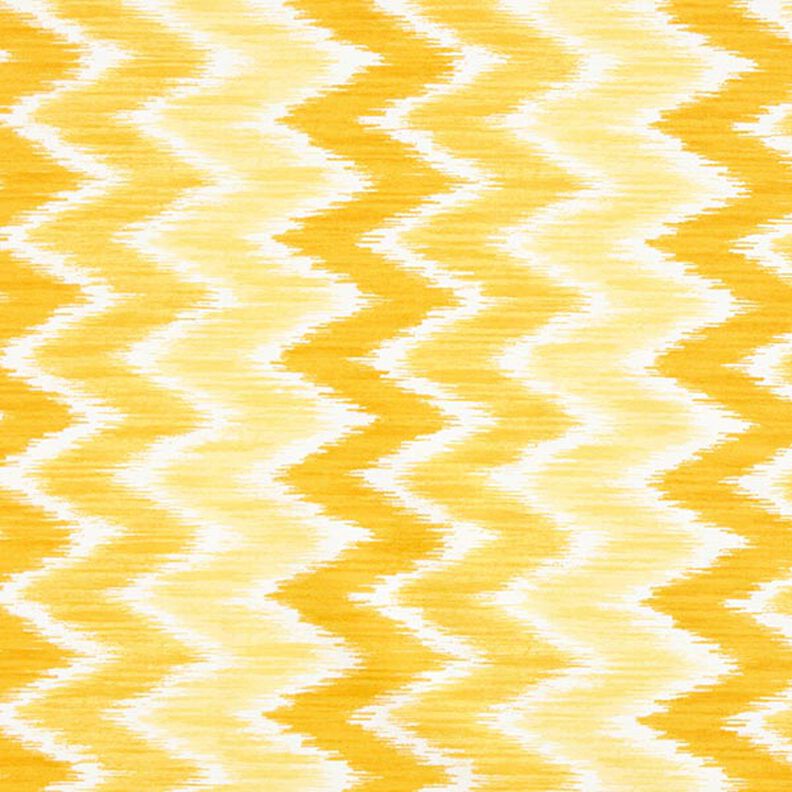Beschichtete Baumwolle Ikat-Print – gelb/weiss,  image number 1